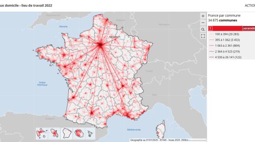 Étudier les mobilités en France à partir de données récentes (Statistiques locales de l'INSEE)